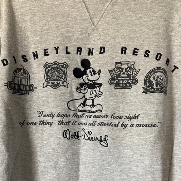 Disney Gray Crewneck Women's Sweater - Picture 5 of 6